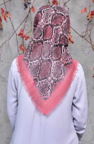 Patterned Cotton Shawl 2147-15 Dusty Rose 2147-15
