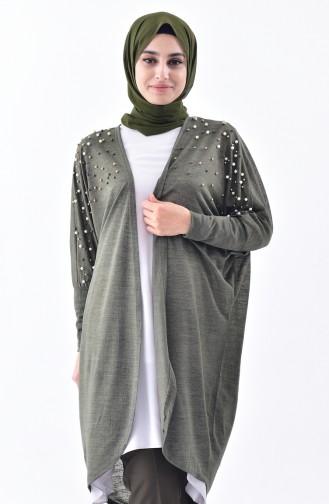 Pearls Cardigan 8012-01 Khaki 8012-01