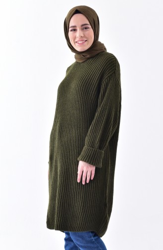 iLMEK Knitwear Sweater 4017-08 Khaki 4017-08