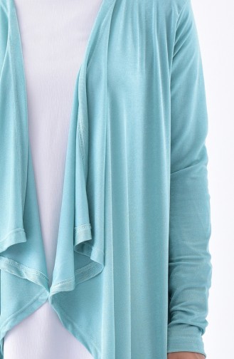 BWEST Basic Long Cardigan 8188-08 Mint Green 8188-08