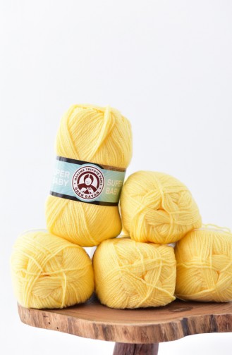 Ören Bayan Super Baby Yarn  1758-027 Yellow 1758-027