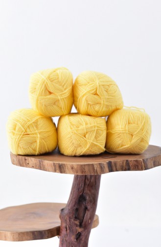 Ören Bayan Super Baby Yarn  1758-027 Yellow 1758-027