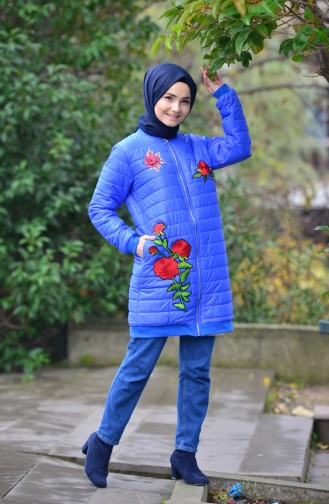 Decorated Coat 5005-03 Saxon Blue 5005-03