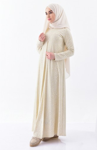 Sefa Merve Robe Omra 7124A-01 Creme 7124A-01