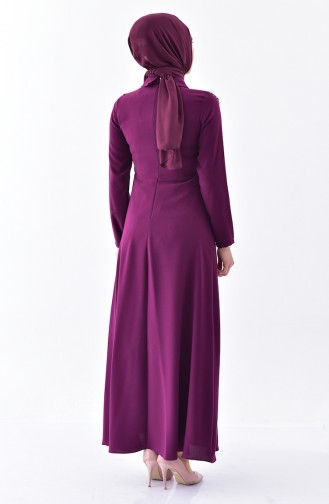 Robe a Paillettes 60720-02 Plum 60720-02