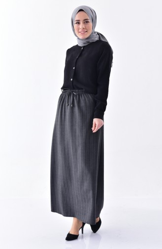 Rock mit Gummi 1061-01 Grau 1061-01