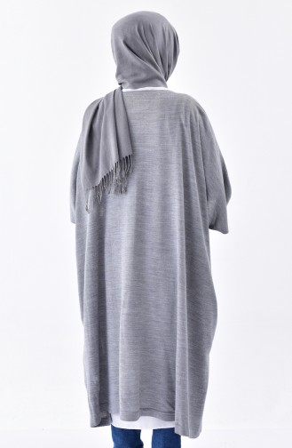 Poncho a Boutons 4029-06 Gris 4029-06