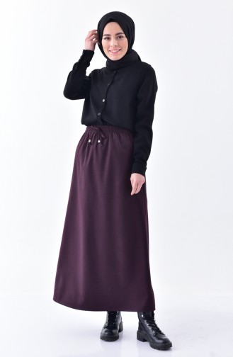 Patterned Skirt 1060-02 Dark Damson 1060-02