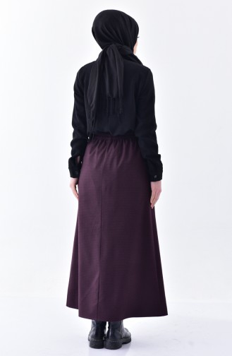 Patterned Skirt 1060-02 Dark Damson 1060-02
