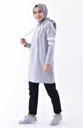 Hooded Sweatshirt 0155-02 Gray 0155-02