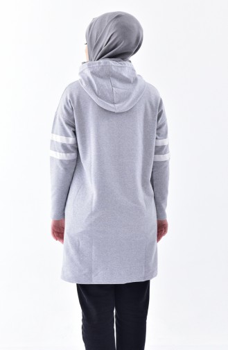 Hooded Sweatshirt 0155-02 Gray 0155-02