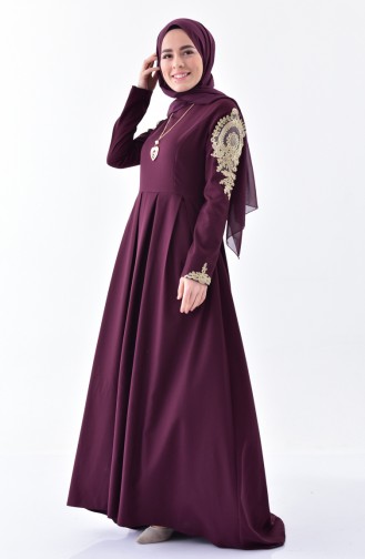 Robe avec Collier 81638-03 Bordeaux 81638-03