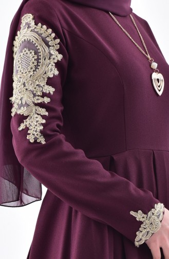 Robe avec Collier 81638-03 Bordeaux 81638-03