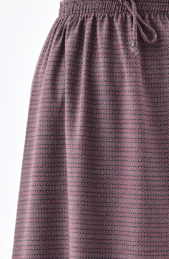Patterned Skirt 1054-02 Damson 1054-02
