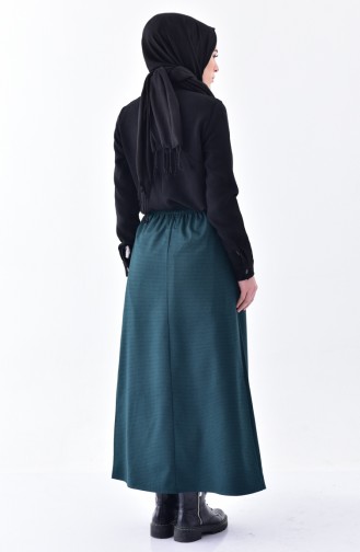 Patterned Skirt 1060-01 Emerald Green 1060-01