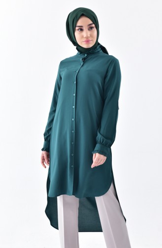 Frilly Tunic 8105-07 Emerald Green 8105-07