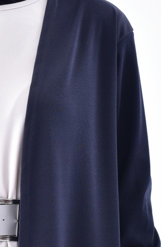 Gilet Long 7520B-01 Bleu Marine 7520B-01