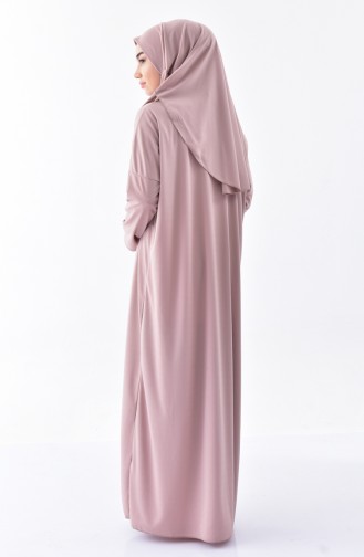 Sefamerve Robe de Prière Patrique a Sac Grande Taille 0900B-09 Poudre 0900B-09