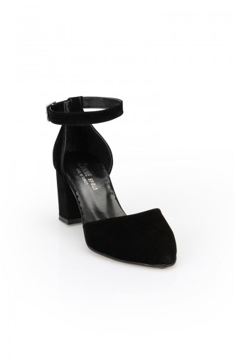 Women High-Heel Shoes 11262-01 Black Suede 11262-01