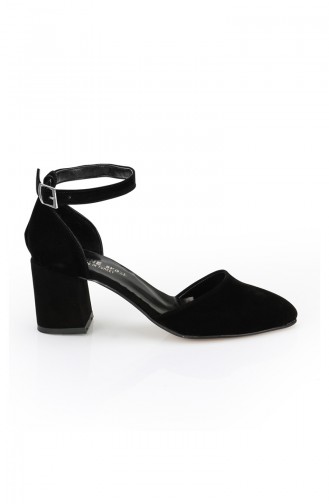 Chaussures a Talons Pour Femme 11262-01 Noir Daim 11262-01