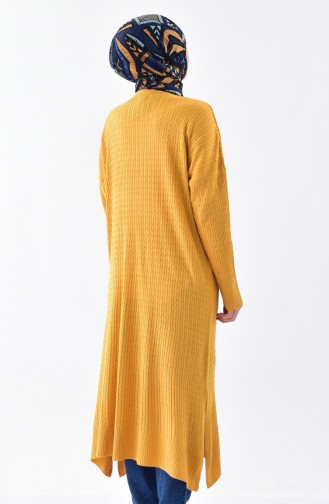 Large Size Knitwear Tunic 3287-10 Mustard 3287-10