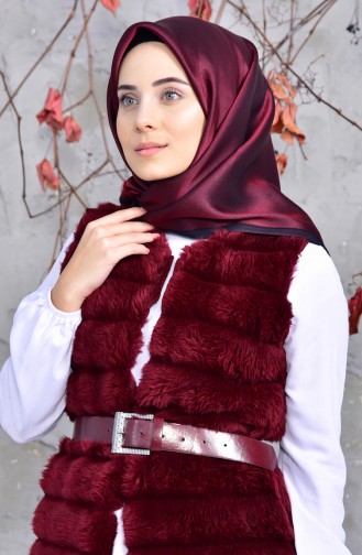 Plain Viscose Scarf 901414-01 Maroon 901414-01