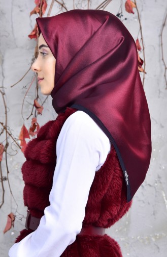 Plain Viscose Scarf 901414-01 Maroon 901414-01