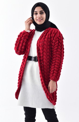 Knitwear Cardigan  1015-02 Red 1015-02