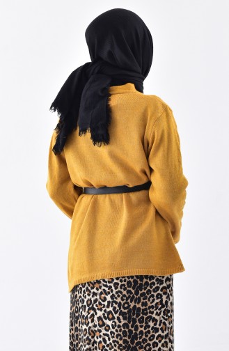 Knitwear V-Neck Sweater 2078-07 Mustard 2078-07