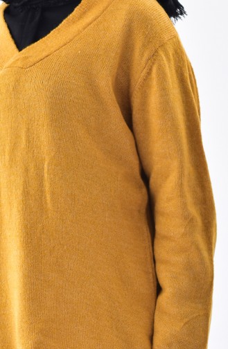Knitwear V-Neck Sweater 2078-07 Mustard 2078-07
