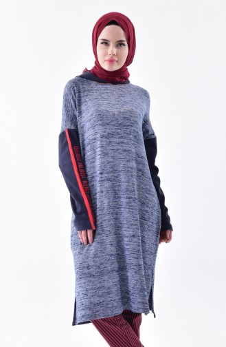 Kapüşonlu Tunik 1121-01 Lacivert 1121-01