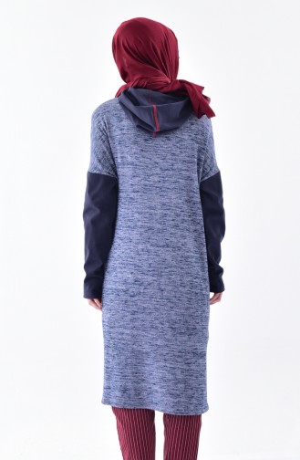 Hooded Tunic 1121-01 Navy Blue 1121-01