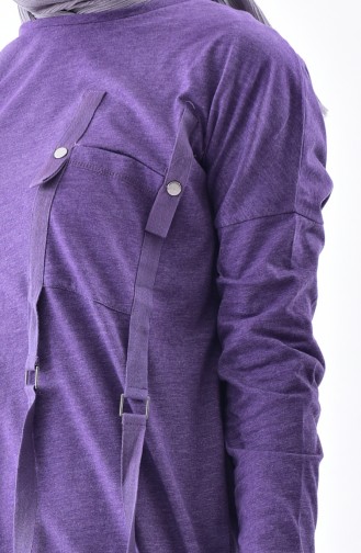 Pocketed Tunic 1048-02 Purple 1048-02