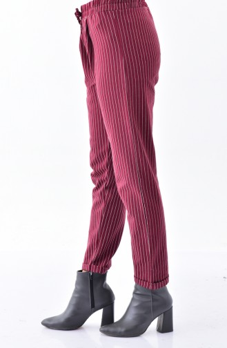 Claret red Broek 1329-09