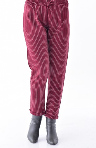 Claret red Broek 1329-09