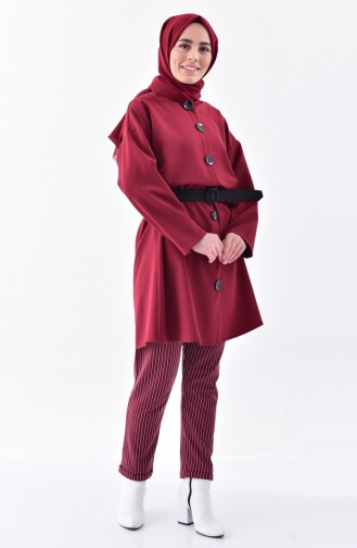 Claret red Broek 1329-09