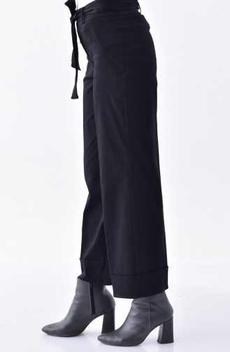 Double Cuff Trousers Pants 1017-03 Black 1017-03