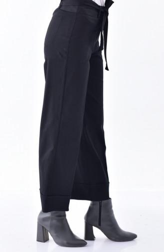 Double Cuff Trousers Pants 1017-03 Black 1017-03