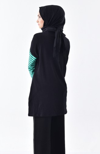 Garnish Tunic 1037-02 Black Green 1037-02