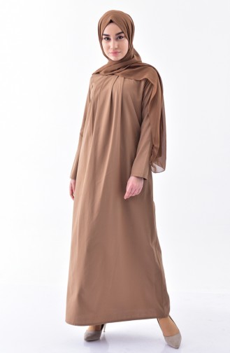 TUBANUR Pleated Dress 2997-06 Camel 2997-06