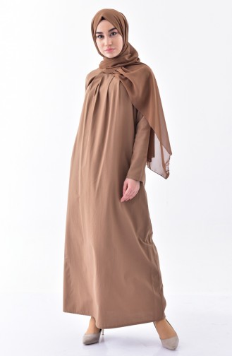 توبانور فستان بتصميم طيات 2997-06 لون عسلي فاتح 2997-06