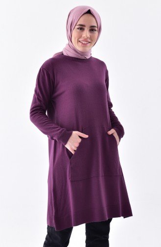 iLMEK Knitwear Tunic 4089-01 Purple 4089-01
