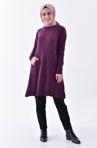 iLMEK Knitwear Tunic 4089-01 Purple 4089-01