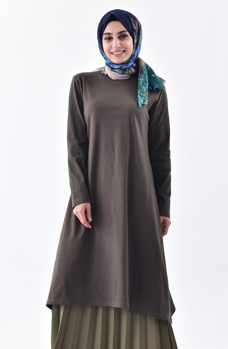 Sefamerve Uzun Tunik 7742-01 Haki
