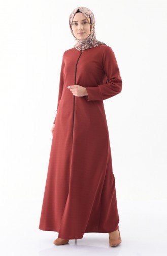 Brick Red Abaya 1039-01