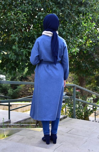 Bislife Belted Cachet Coat 5430-04 Indigo 5430-04