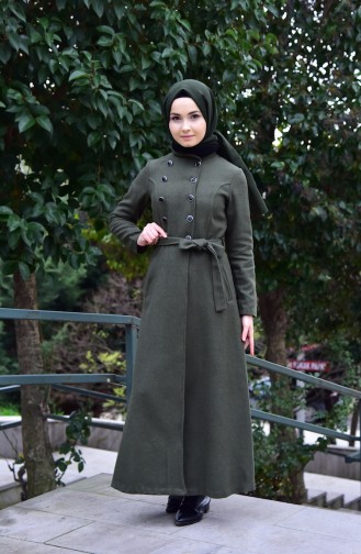 Buttoned Coat 4430-02 Khaki 4430-02