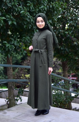 Buttoned Coat 4430-02 Khaki 4430-02