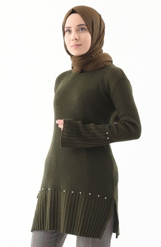 Pearly Knitwear Sweater 2123-01 Khaki 2123-01