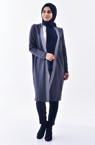 Hooded Cardigan 1153-01 Navy 1156-01